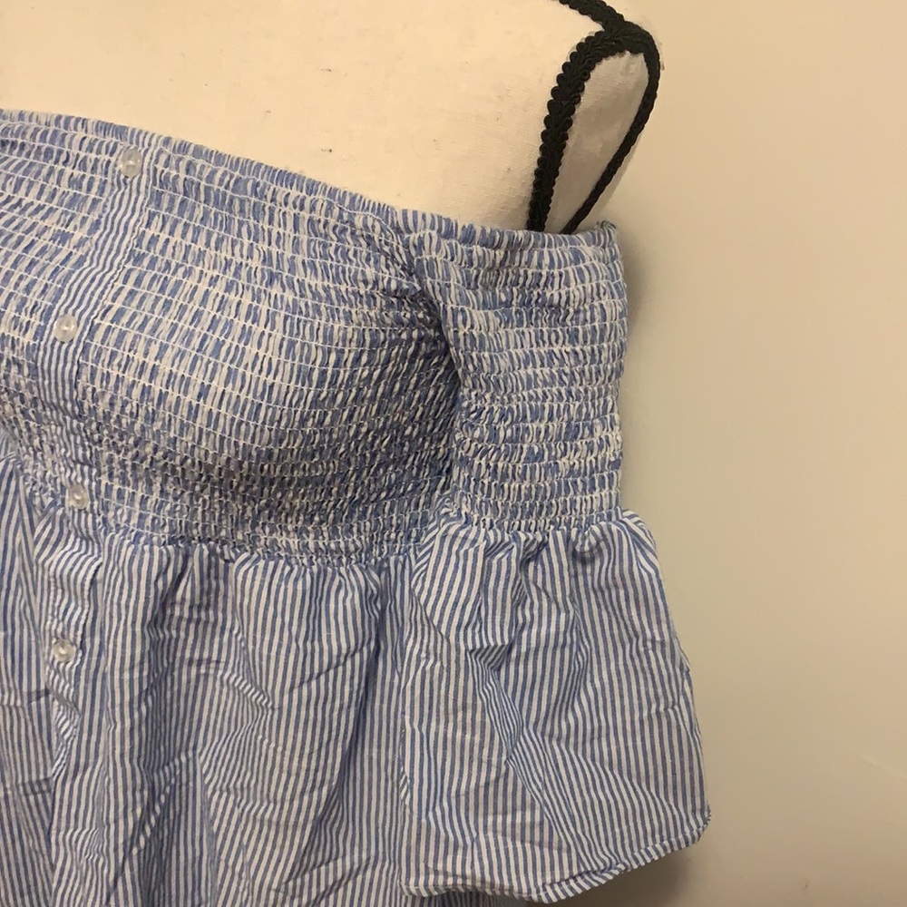 Striped Off the shoulder dress
